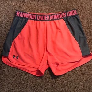 Pink and Gray Running Shorts